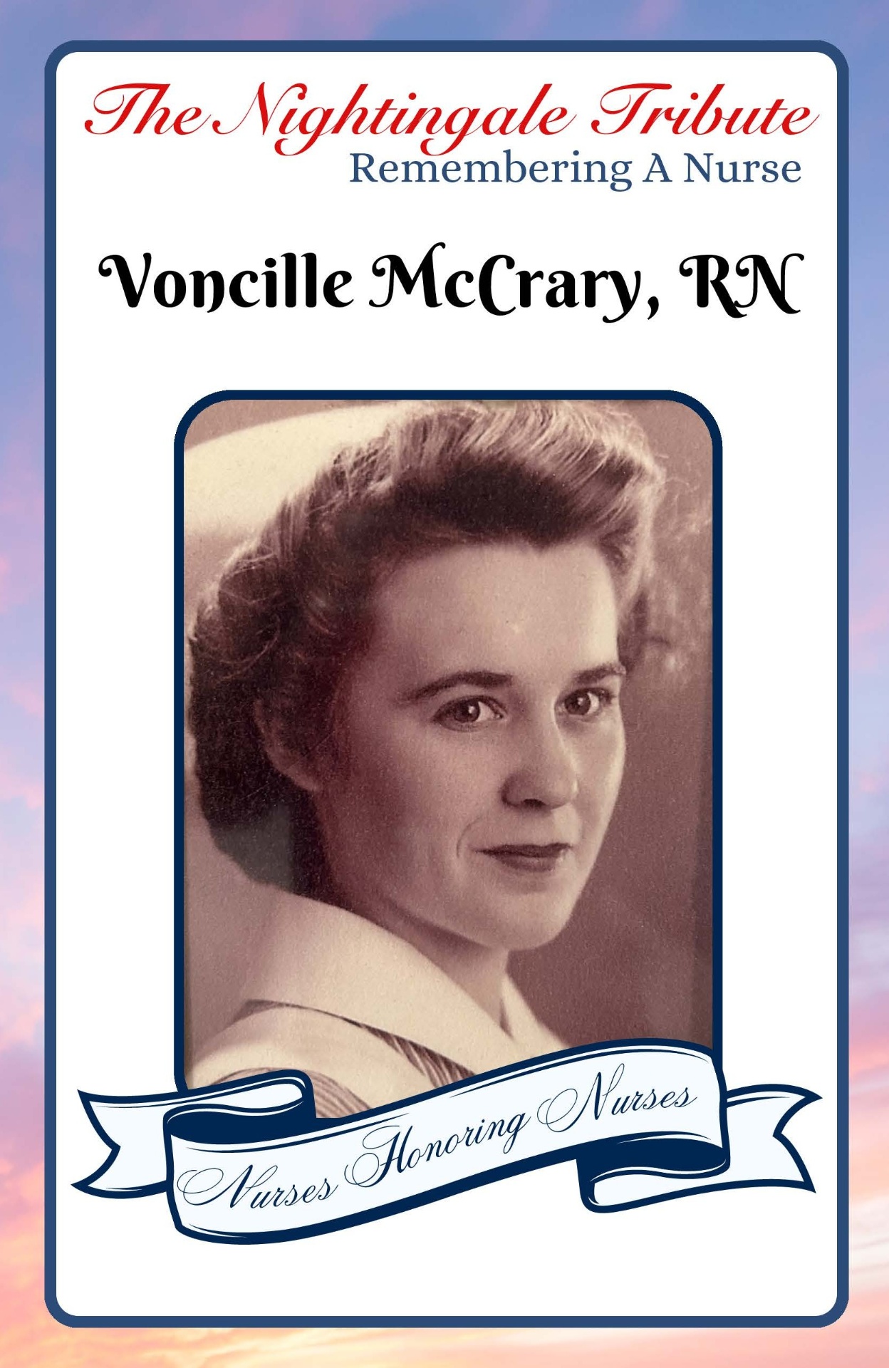 Portrait of Voncille McCrary, RN